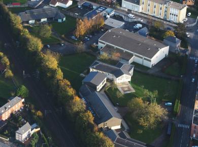 Vue aérienne - Lycée Jean XXIII