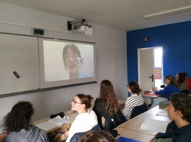 Visioconférence avec la Chine